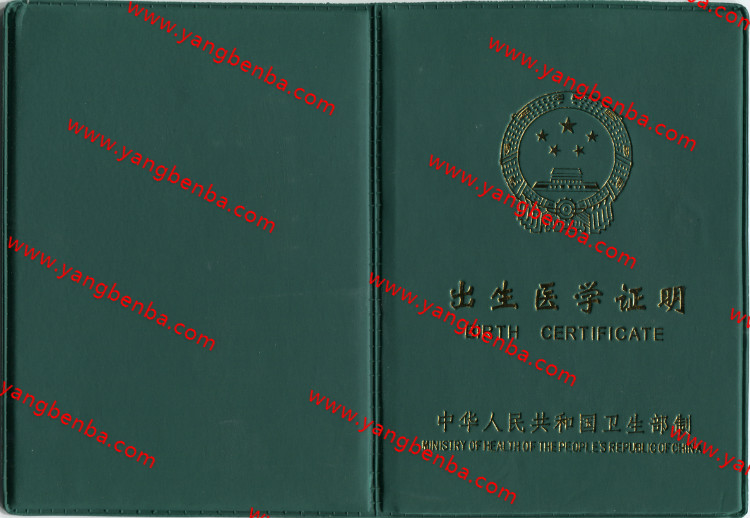 出生医学证明样本