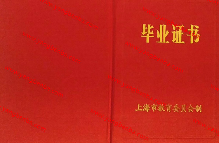上海市中专毕业证样本