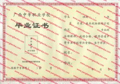 南宁市中专毕业证样本