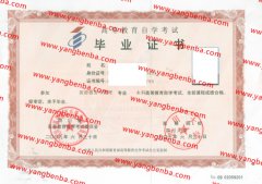 四川大学自考毕业证样本