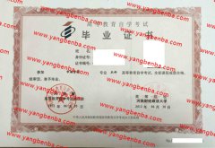 河南财经政法大学自考毕业证样本