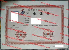 西安电子科技大学自考毕业证样本