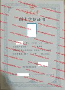 长安大学学士学位证书样本