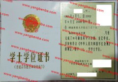 河南科技大学学士学位证书样本