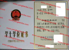 吉林艺术学院学士学位证书样本