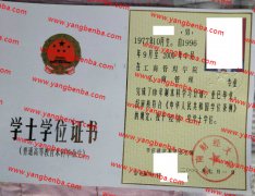 西南财经大学学士学位证书样本