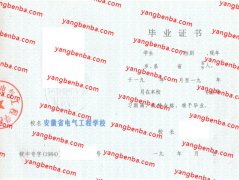 安徽省电气工程学校中专毕业证样本