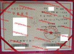 广州市公用事业技师学院中专毕业证样本