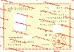 陕西省电子信息学校中专毕业证样本