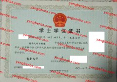 长春大学学士学位证书样本