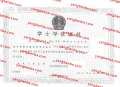 河北大学学士学位证书样本