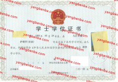 九江学院学士学位证书样本