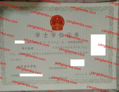 沈阳音乐学院学士学位证书样本