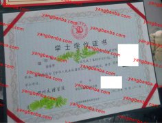 四川文理学院学士学位证书样本