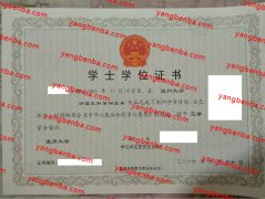 温州大学学士学位证书样本