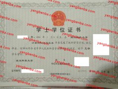 武汉科技大学学士学位证书样本