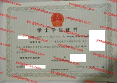 西安电子科技大学学士学位证书样本