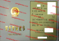中国人民大学学士学位证书样本