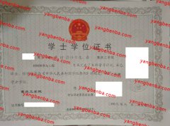 重庆工学院学士学位证书样本