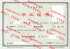 河南中医学院毕业证样本