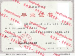 湖南信息科学职业学院毕业证样本