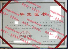 济南职业学院毕业证样本