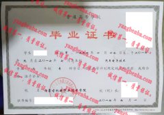 内蒙古机电职业技术学院毕业证样本