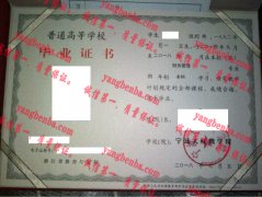 宁波大红鹰学院毕业证样本