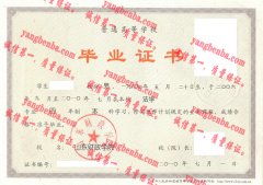 山东财政学院毕业证样本