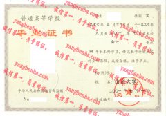 山东大学毕业证样本