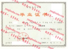 山东工商学院毕业证样本