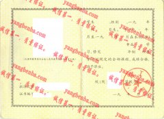 陕西工学院毕业证样本