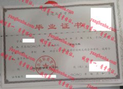 陕西省国际商贸学院毕业证样本