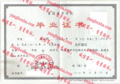 武汉工程大学邮电与信息工程学院毕业证样本