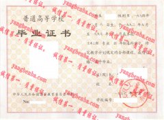 武汉工业大学毕业证样本