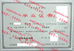 西安美术学院毕业证样本