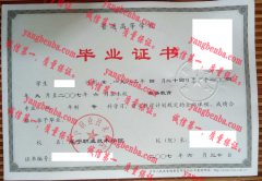 咸宁职业技术学院毕业证样本