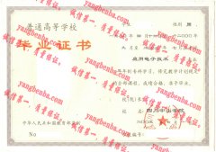 四川中山学院毕业证样本