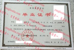 广东岭南职业技术学院毕业证样本