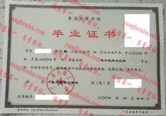 广东茂名理工学校毕业证样本