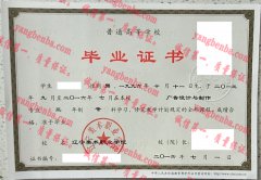 辽宁美术职业学院毕业证样本