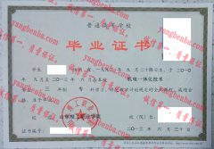 山东理工职业学院毕业证样本