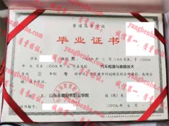 山东圣翰财贸职业学院毕业证样本