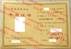 石油大学（华东）毕业证样本