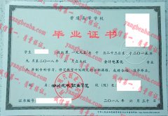 四川现代职业学院毕业证样本