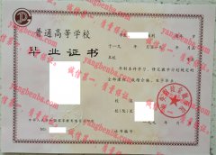 中央财政金融学院毕业证样本