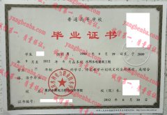 重庆水利电力职业技术学院毕业证样本