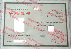 石家庄东方家政中等专业学校毕业证样本