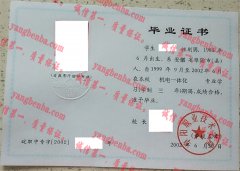 阜阳职业技术学院毕业证样本