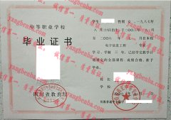 四川省南充中等专业学校毕业证样本